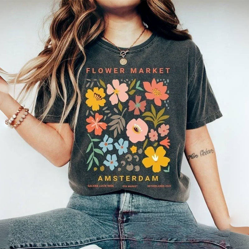 Wild Flowers Crewneck T-shirt