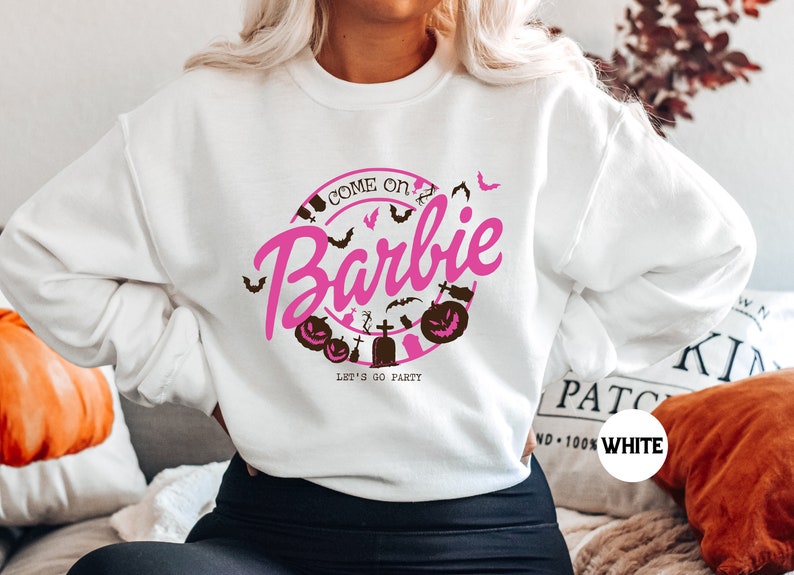 Halloween Barbie Print Sweatshirt