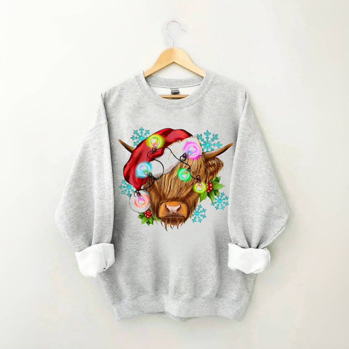 Christmas Highland Cow Sweatshirt