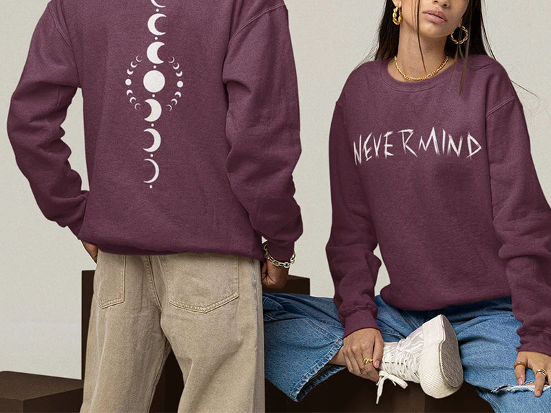 BTS Nevermind Print Sweatshirt