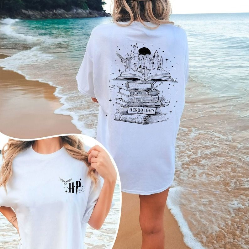 Wizard Castle Book Casual T-shirt