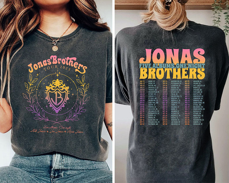 Jonas Concert 2023 Double Sided T-shirt