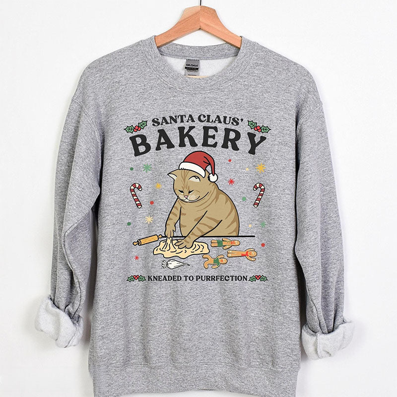 Ugly Christmas Cat Funny Sweatshirt