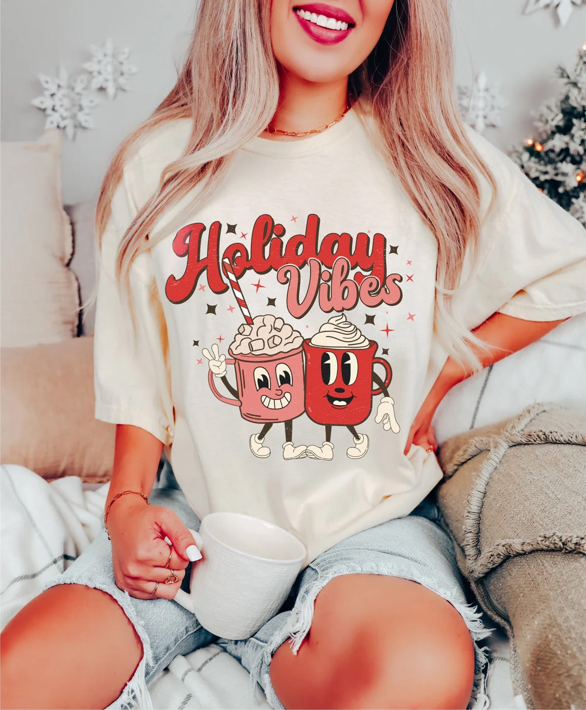 Holiday Vibes Christmas T-shirt