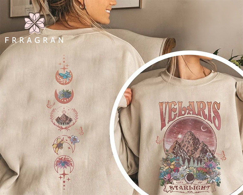 Velaris City Of Starlight Double-sided Print Sweatshirt