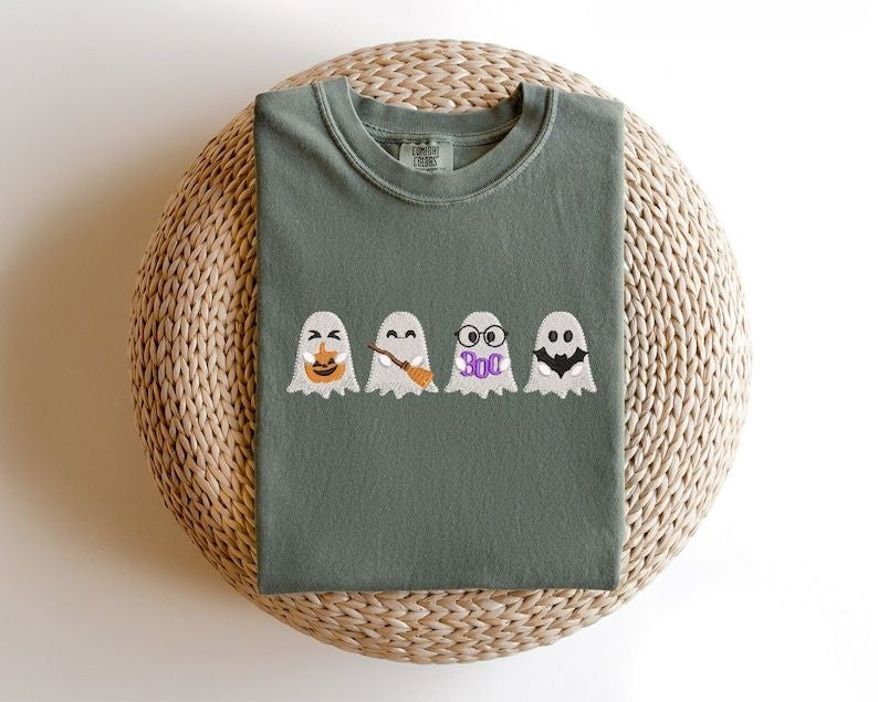 Boo Bat Broom Pumpkin Ghost T-shirt