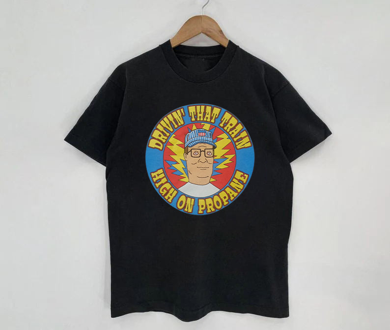 Hank Hill / High On Propane Casey Jones tee shirt – Grateful Dead inspired
