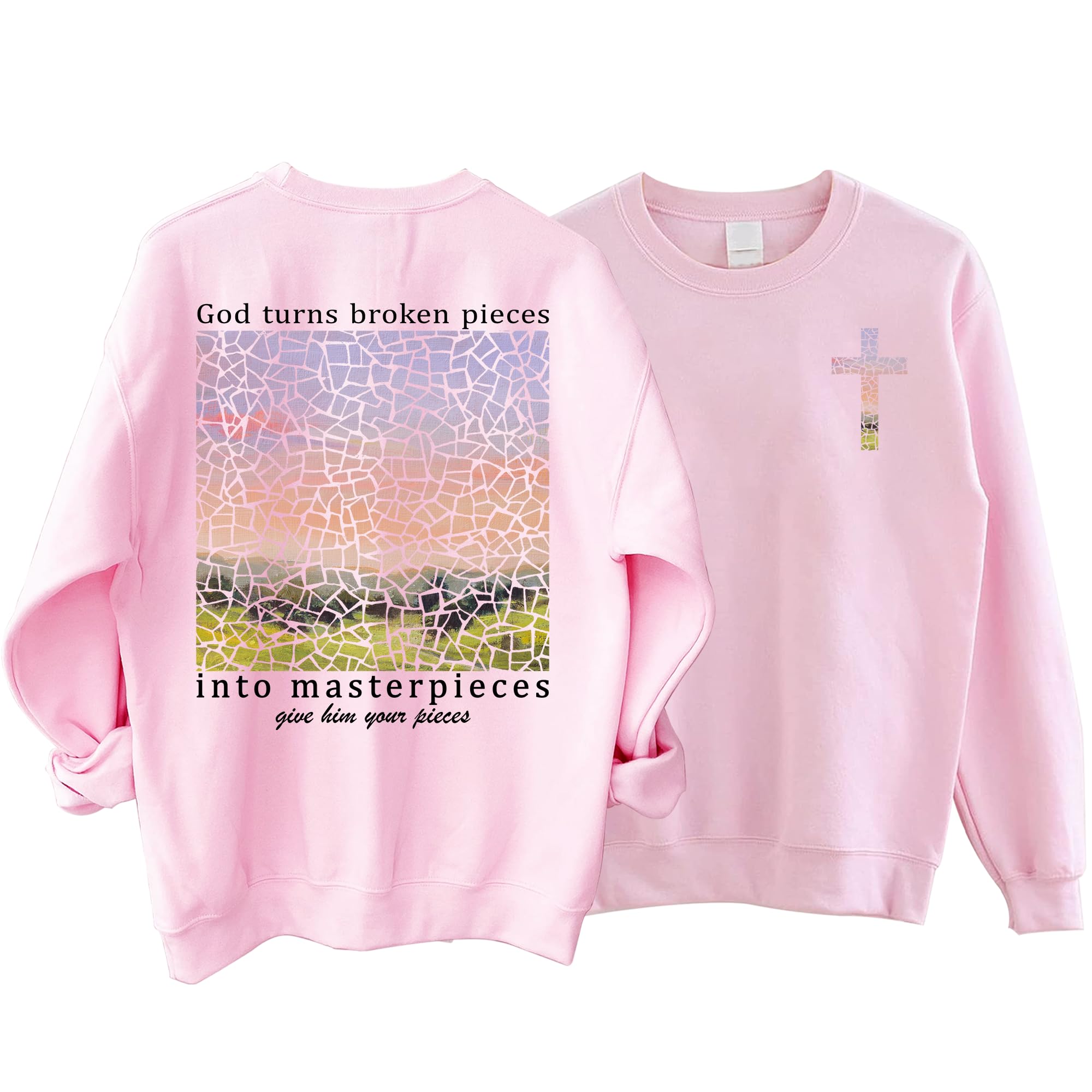 Bible Verse 2 Sided Print Sweatshirt