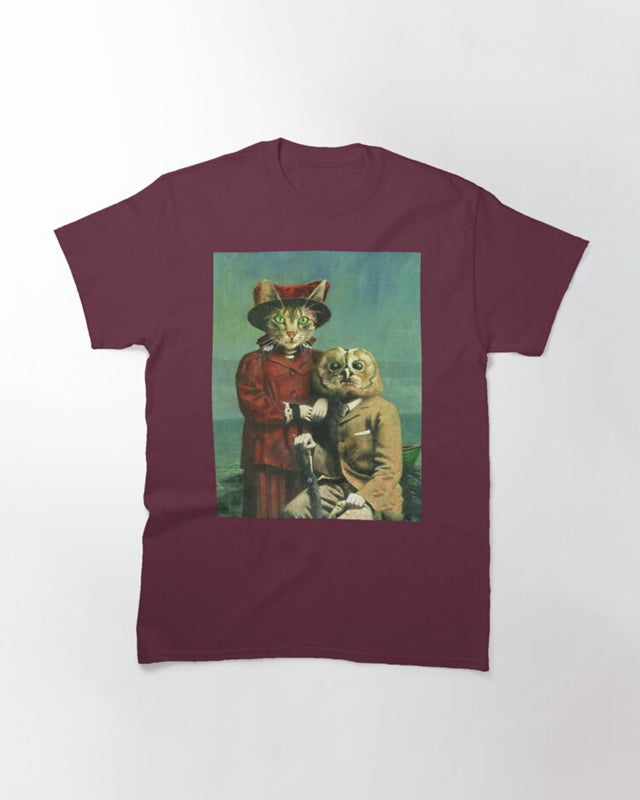 A Cat And An Owl Classic T-Shirt