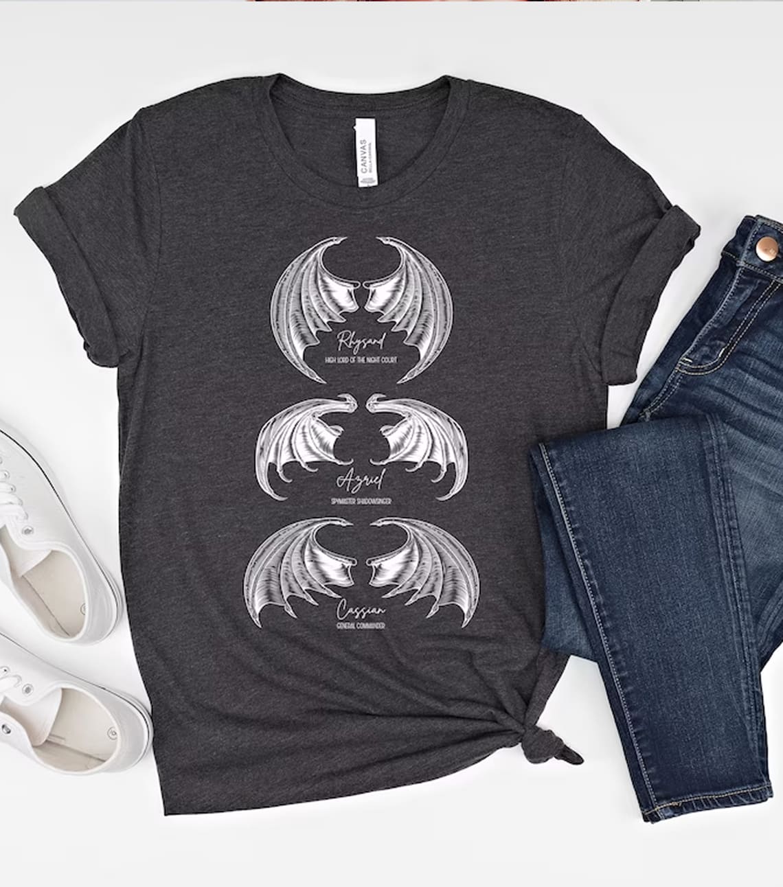 Bat Print Casual T-shirt