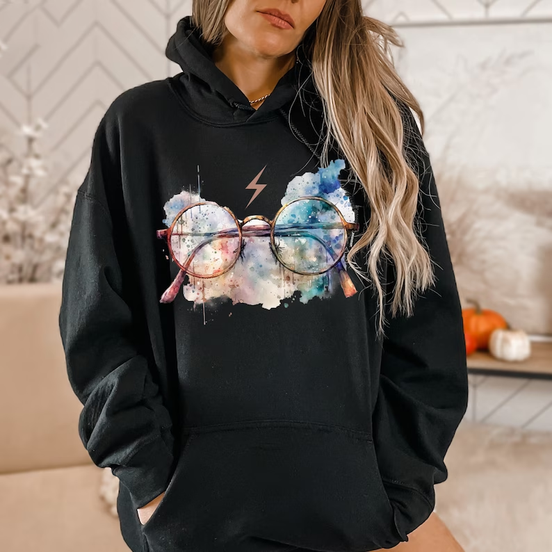 Wizard HP Glasses Magic Hoodie