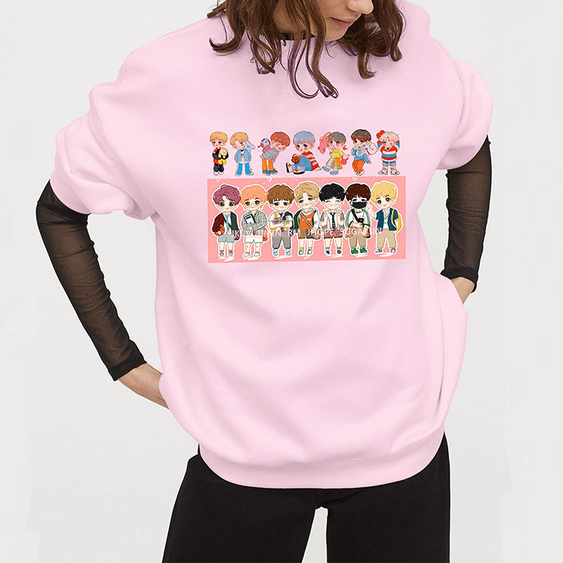 BTS Kpop Long Sleeve Sweatshirt